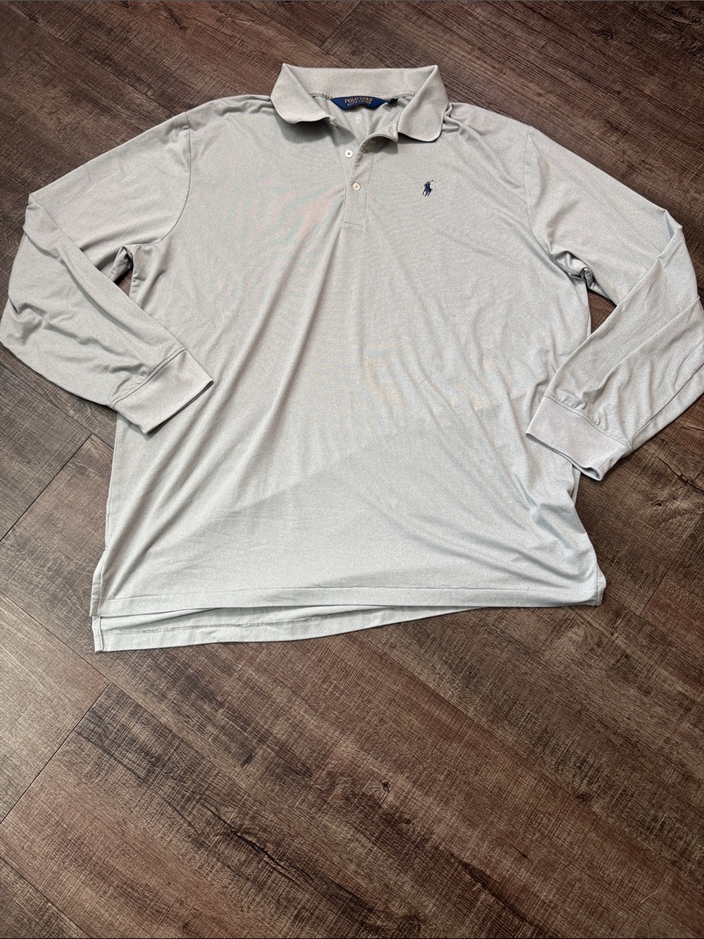 Polo Golf by Ralph Lauren Light Gray Long Sleeve Polo